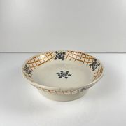 Plate on foot, ironstone, Badonviller "Roscoff", 1930