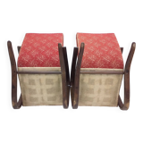 1940 Set of two Halabala Armchairs H 269 + Spider table