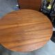 1970s Teak Round Dining Table, Czechoslovakia