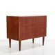 Vintage Danish teak wooden chest of drawers