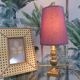 Gilded bronze bedside lamp