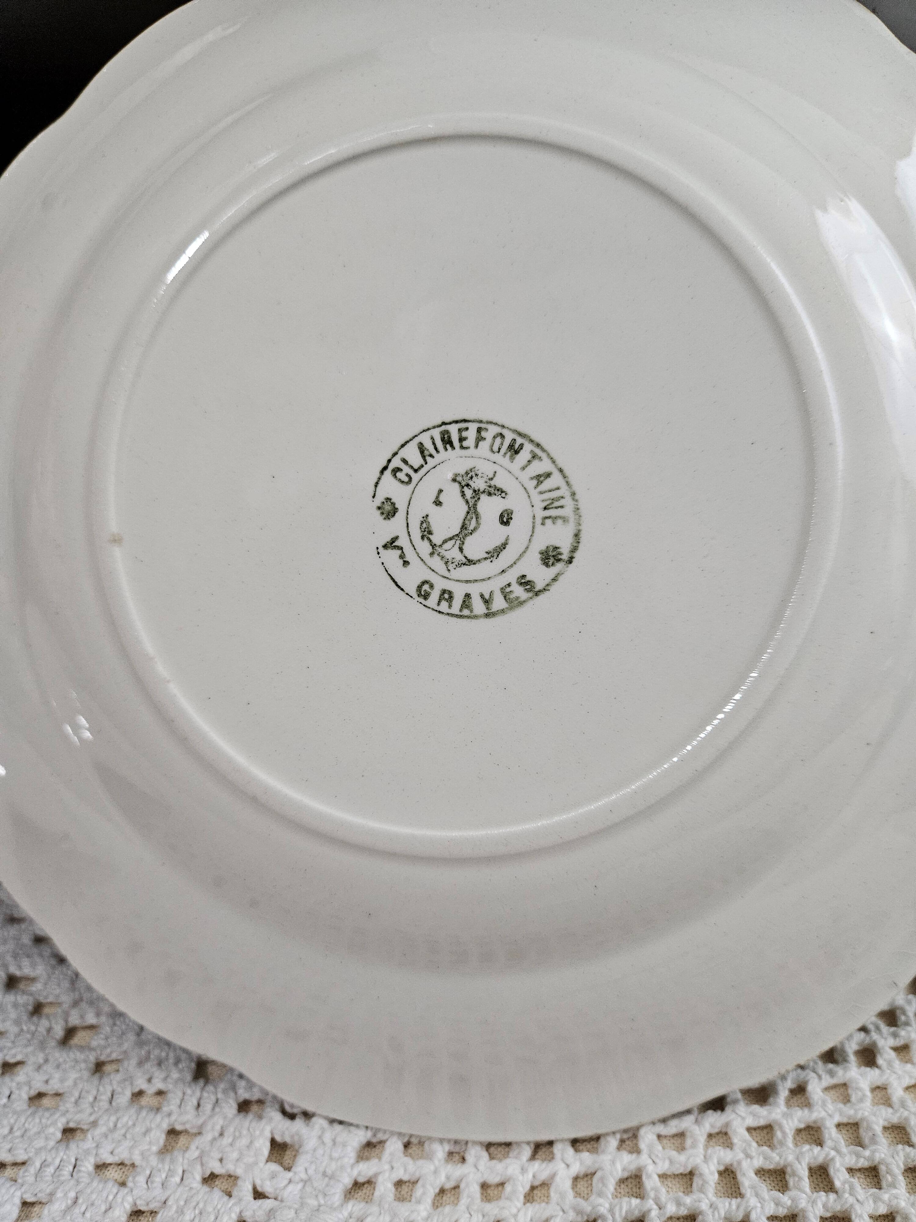 Dessert plates - Clairefontaine earthenware