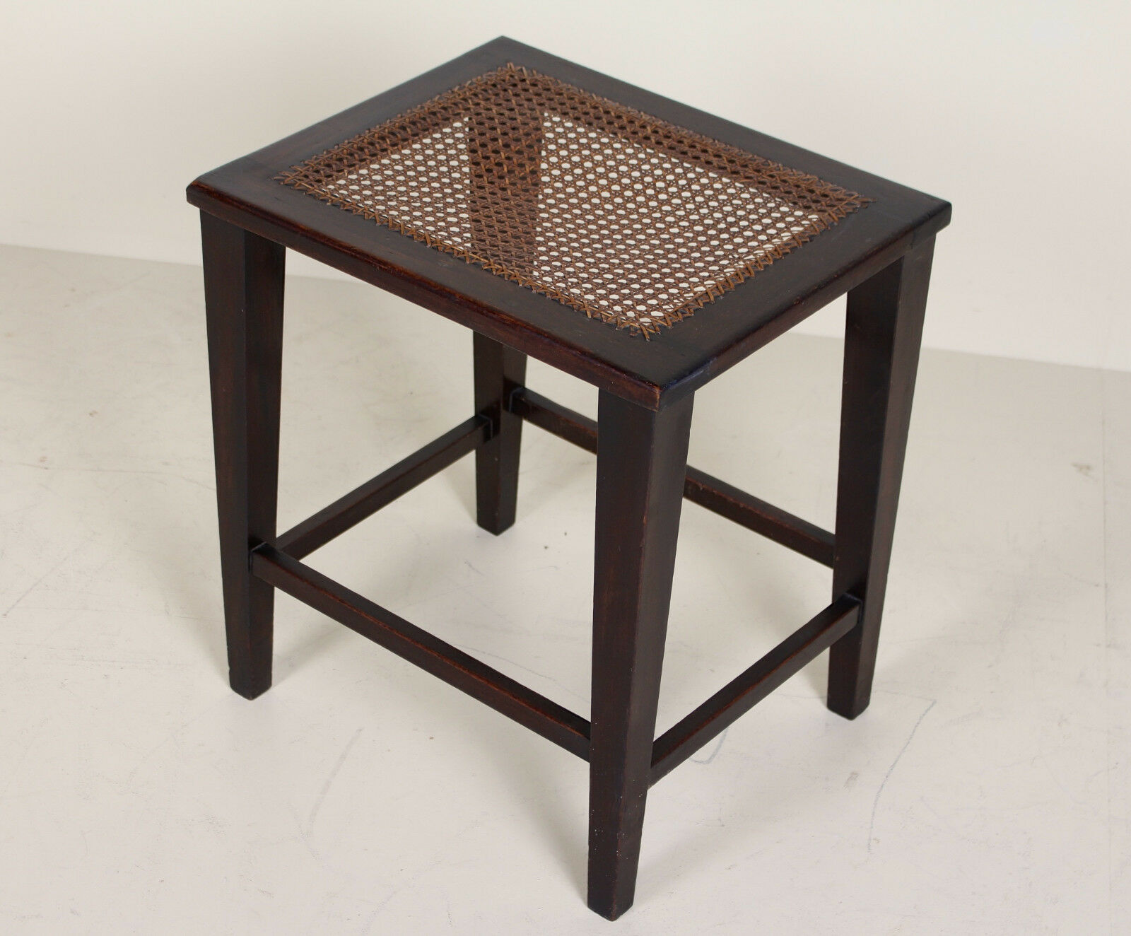 Stool antique vintage mahogany rustic