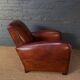 French, leather club chair, cuban lounge model circa 1940's