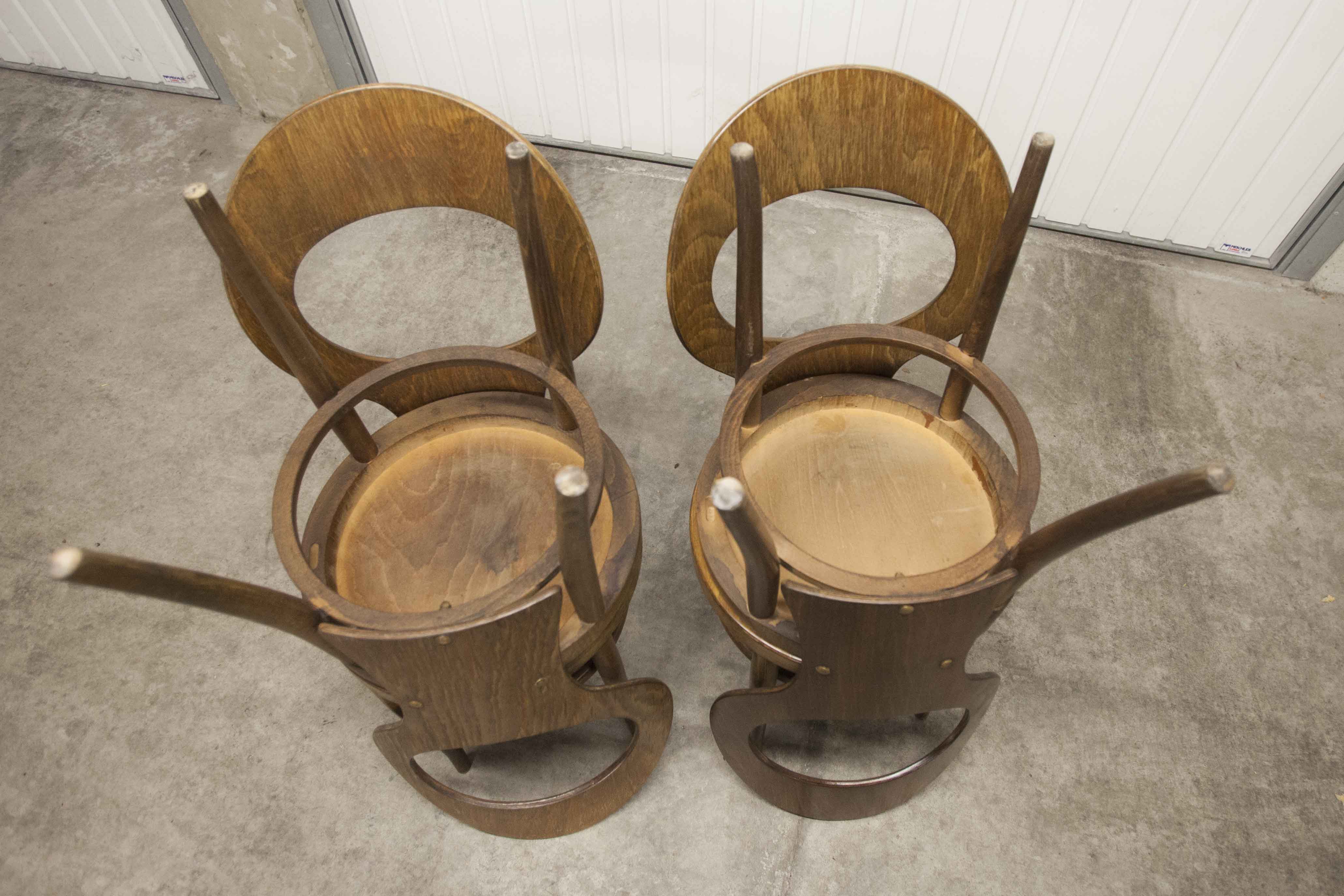 Set of 4 baumann chairs model Seagull 1970