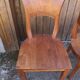 4 teak art deco style chairs