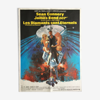 Affiche cinéma originale "Les Diamants sont éternels" James Bond, Sean Connery  1971