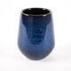 Vase en céramique bleu marine, design danois, années 1970, fabriqué au Danemark