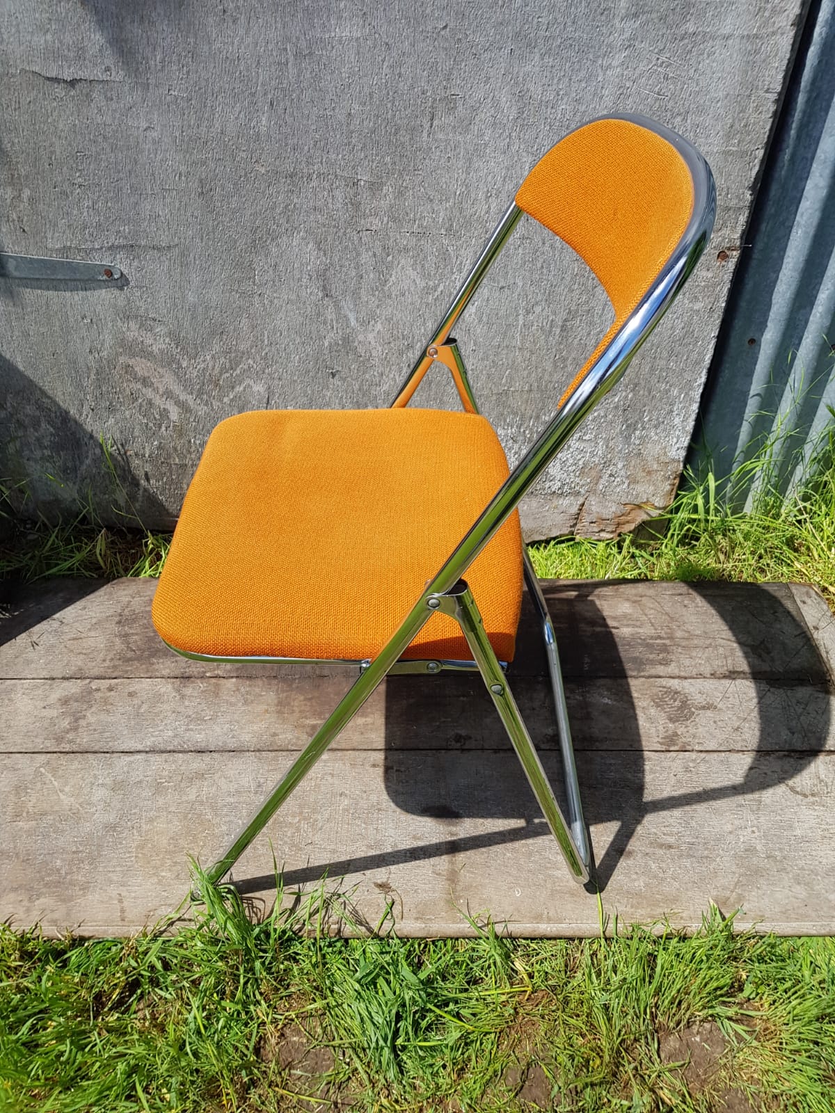 Former lafa aurillac metal chromé pliante chairs
