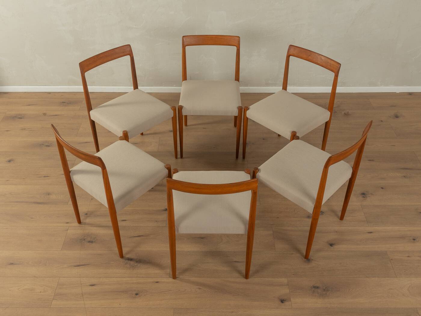 Chaises de salle à manger des années 1960, Lübke