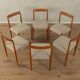 Chaises de salle à manger des années 1960, Lübke