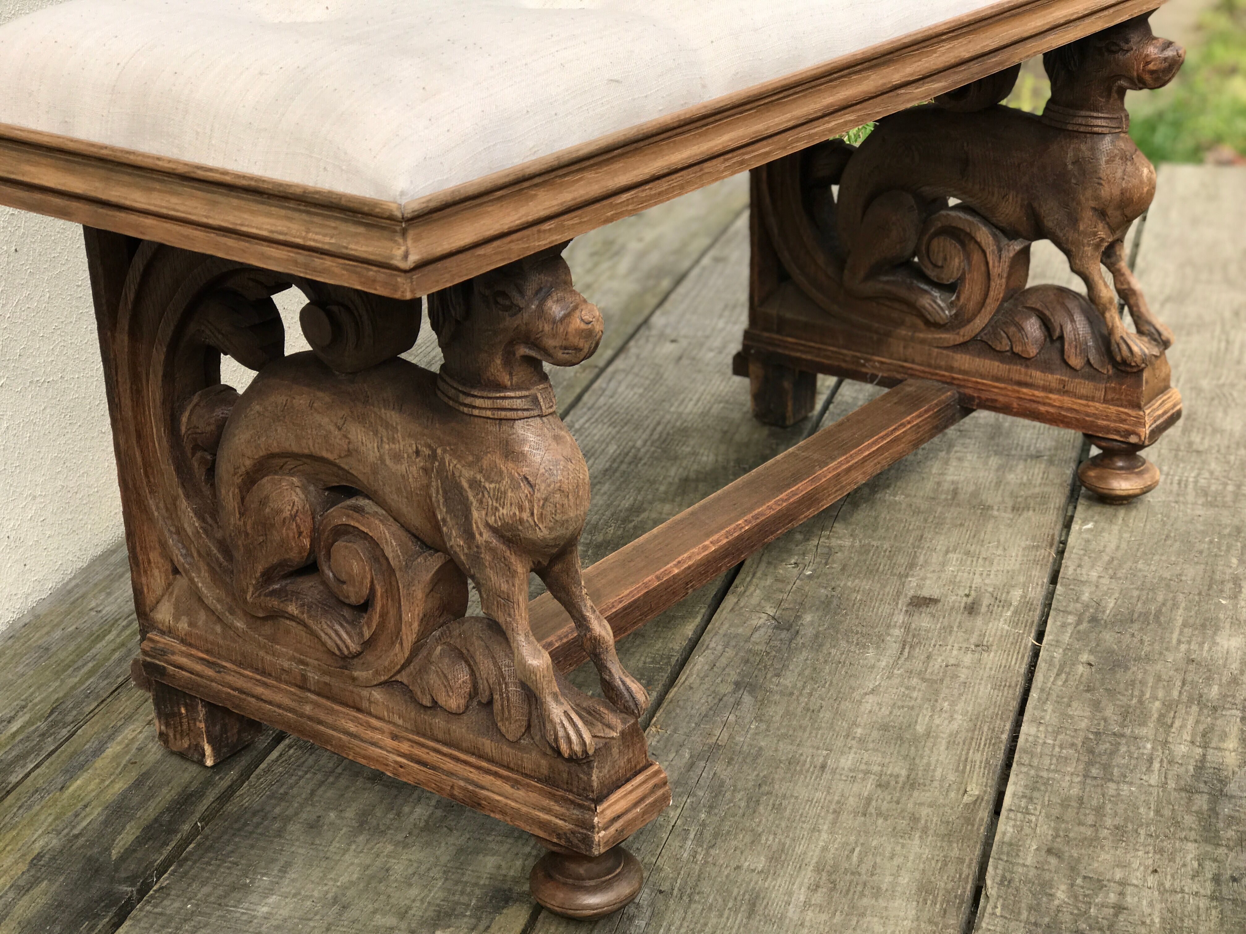 Banc de vestibule ancien