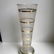Serrated vase with gilded edging 60s