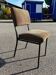 Chaise vintage en métal et velours 1950