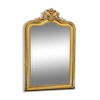 Mirror XIXth 127x80 Napoleon III beautiful gilding very good condition