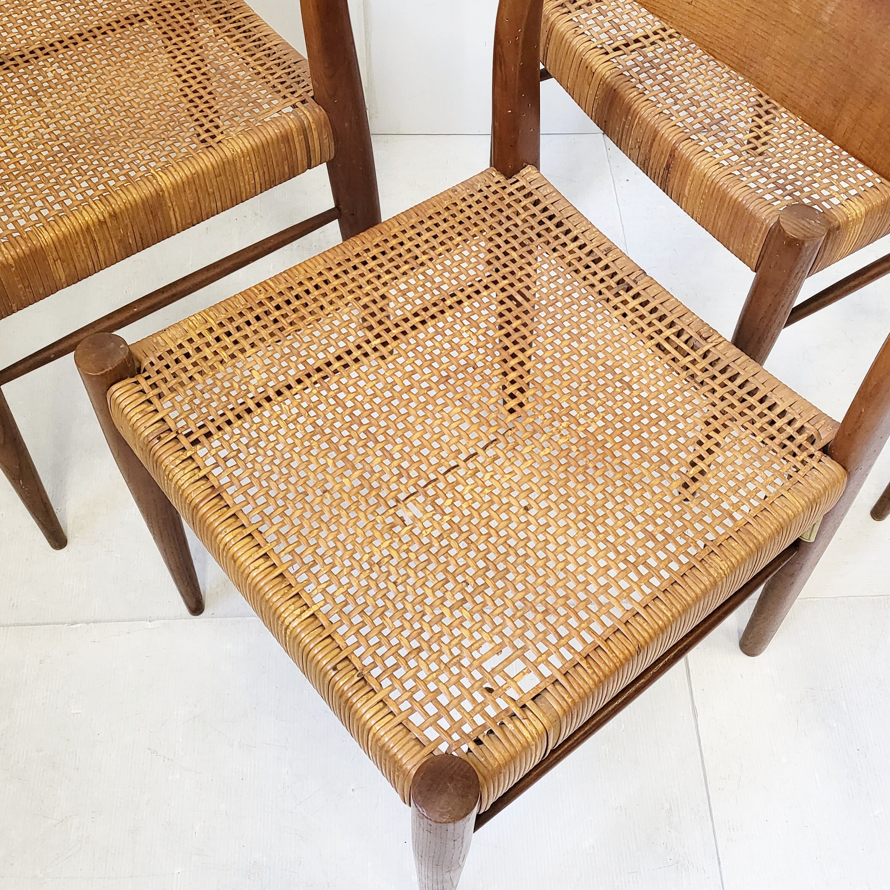 Suite of 4 vintage chairs Consorzio Sedie Friuli