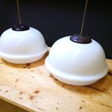 Set of 2 Czech pendant lamps, 60s