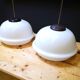 Set of 2 Czech pendant lamps, 60s