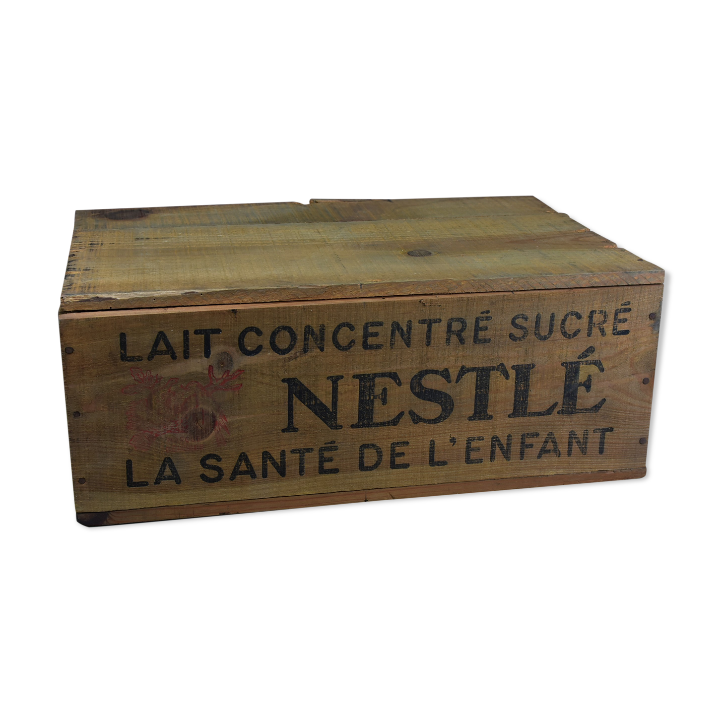 Nestlé wooden box.