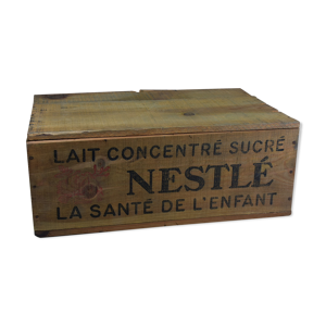 caisse nestlé en bois