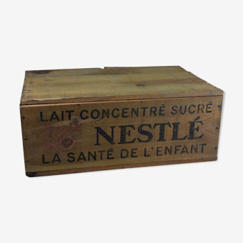 Nestlé wooden box.