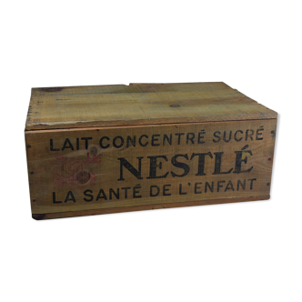 Nestlé wooden box.