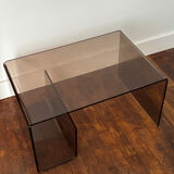 Smoked plexiglass coffee table
