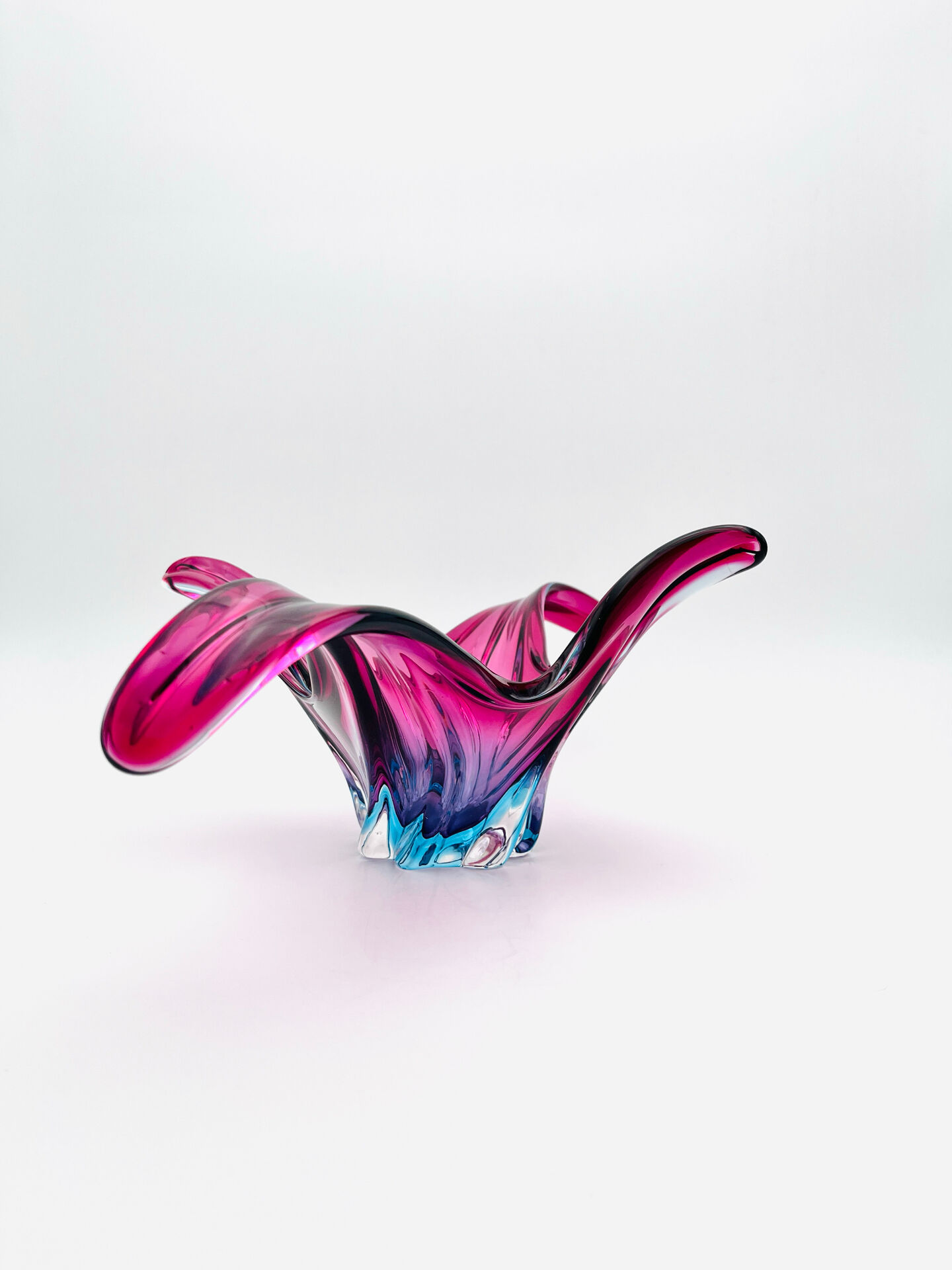Murano Cup - Sommerso - XL 50cm - Amethyst and Turquoise