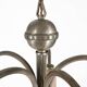 Art Deco chandelier with etched pink glass shades, Belgium 1930s