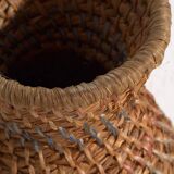 Large antique wicker vase (c.1920) #4