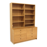 Bibliothèque scandinave en chêne Öresund, Børge Mogensen, Suède, 1960