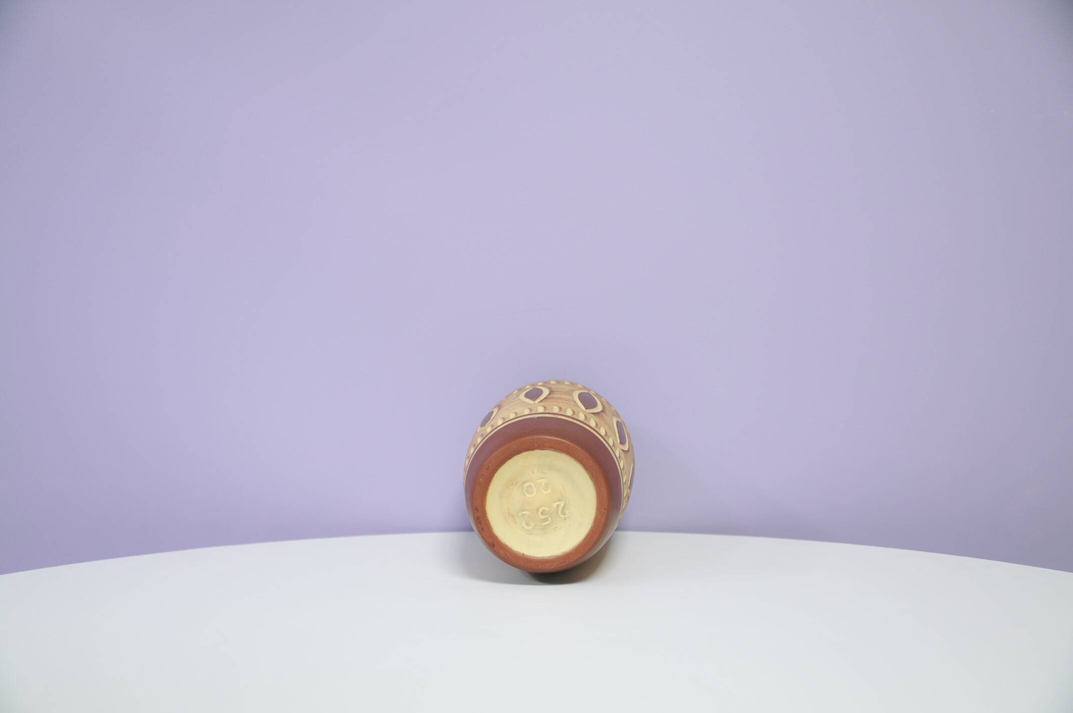 Brown & beige West Germany vase