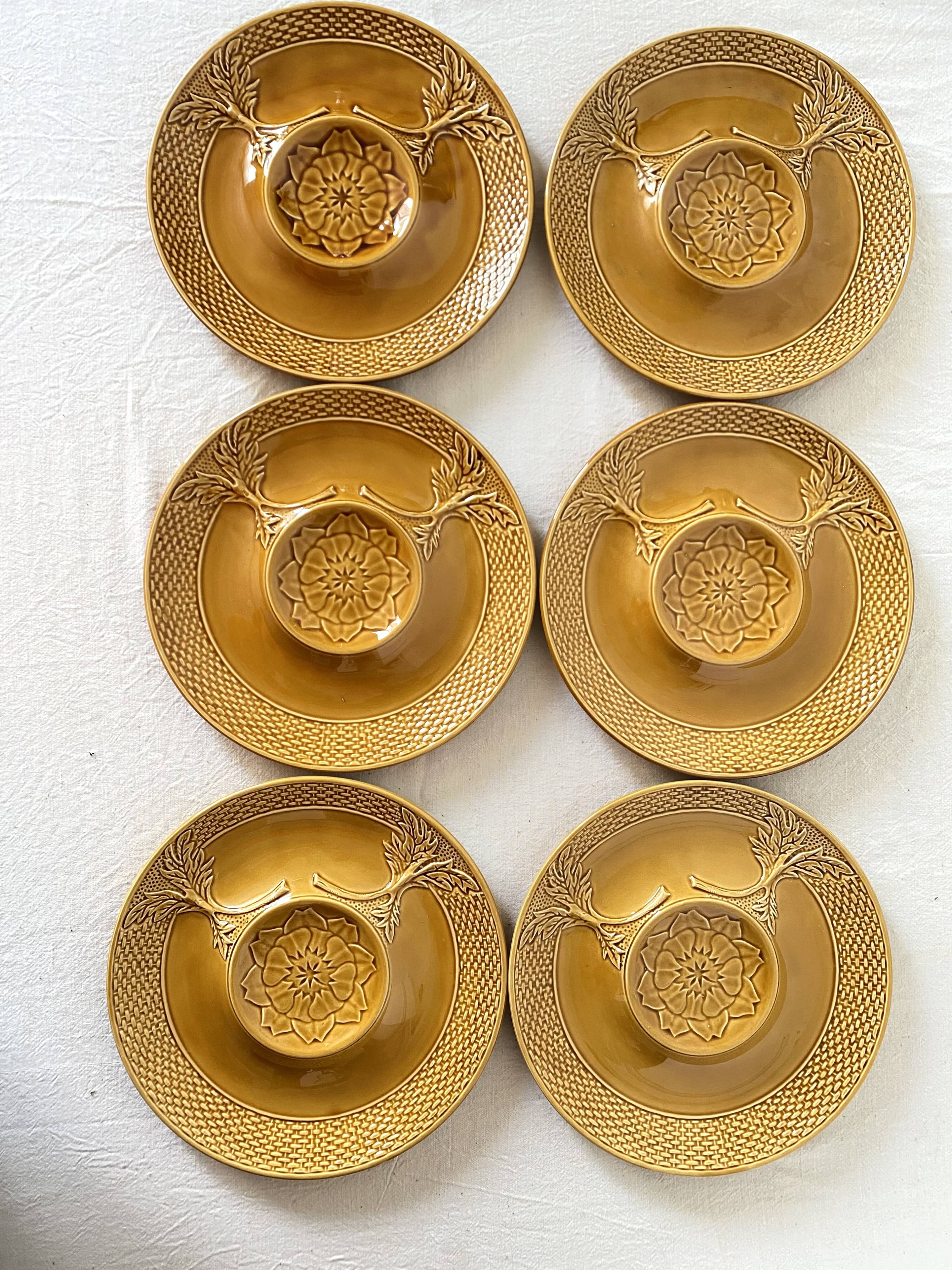70s artichoke plates