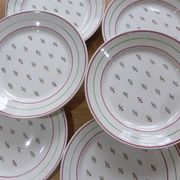 6 assiettes à dessert vintage modèle Louviers de Lunéville