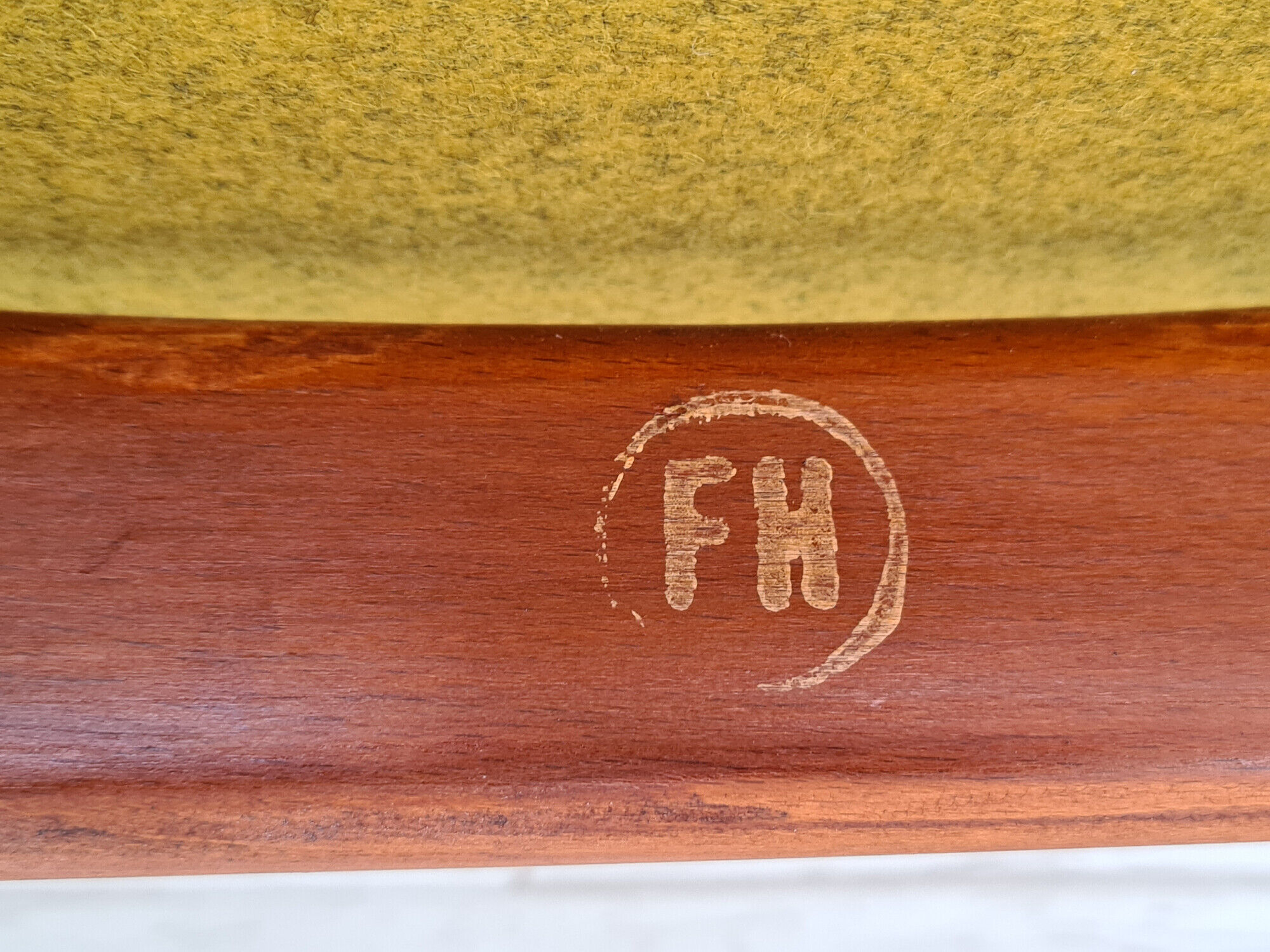 Alf Svensson, 60s, armchair model Kontur, completely restored, furniture wool