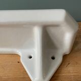 Art Deco wall shelf in white porcelain