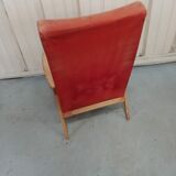 Set 3 armchairs compass feet