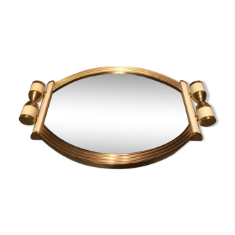 Plateau miroir art déco
