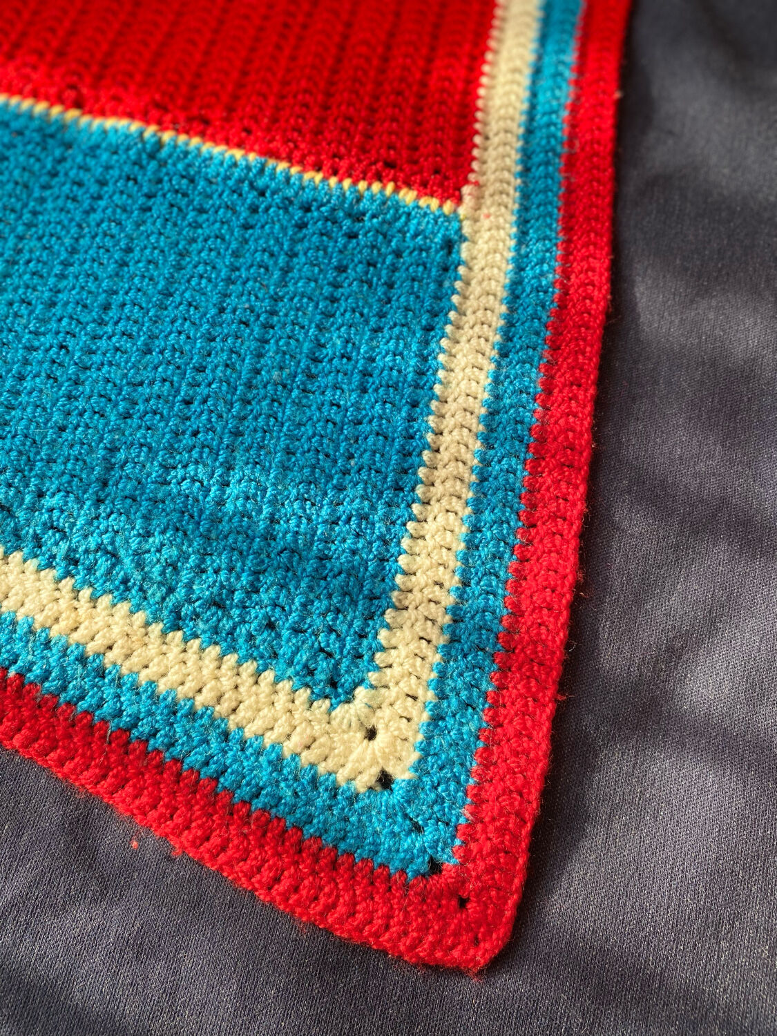 Wool patchwork plaid