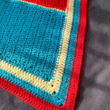 Wool patchwork plaid