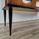 Commode en noyer avec dessus miroir.