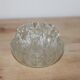 Vintage clear moulded glass flower holder – Flower holder – Ø 10 cm