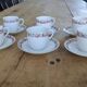 12-piece coffee service in porcelain Victoria from Czechoslovakia