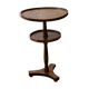 Antique walnut pedestal table, dating from the end of the 19th century
