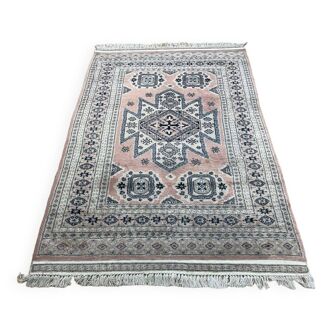 Tapis pakistanais en laine et soie fait main