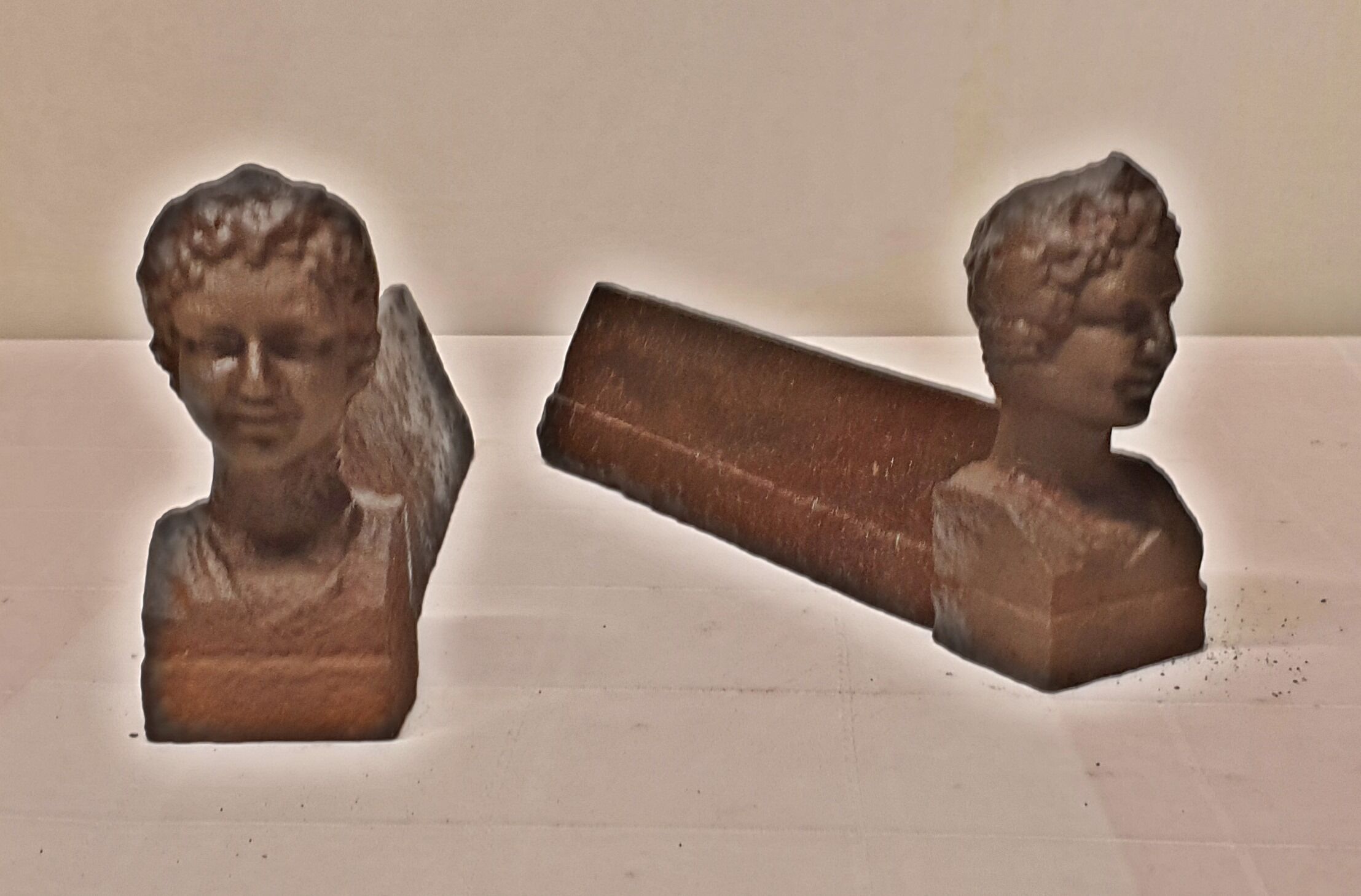 Pair of ancient cast iron channels