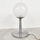 Italian glass and chrome table lamp, 1960s