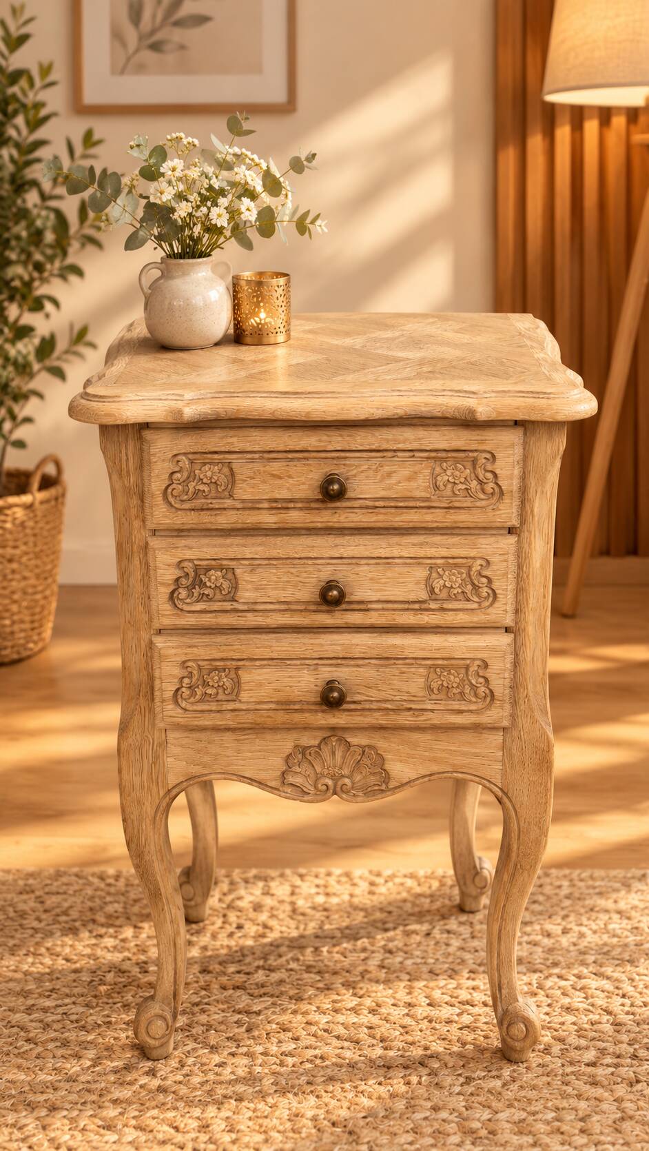 Louis XV style bedside table