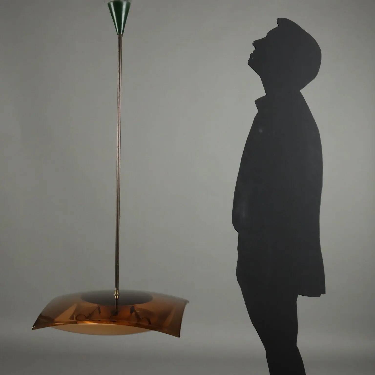 Vintage Stilux suspension from the 1960s in methacrylate.