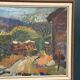 Original Swedish Oil on Panel – “Landskap” by Kulo Green – Signed – Vintage
